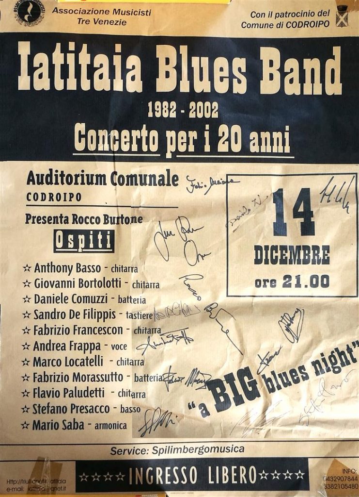 Iatitaia Blues Band - 20 anni - Autografi